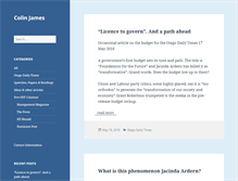 Tablet Screenshot of colinjames.co.nz